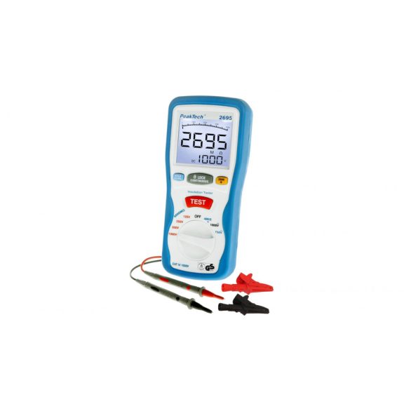 Peaktech P 2695 digitális szigetelési ellenállásmérő
