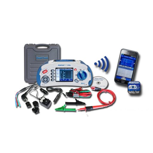 Peaktech P 2755 multifunkciós érintésvédelmi műszer