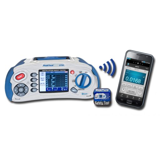 Peaktech P 2755 multifunkciós érintésvédelmi műszer