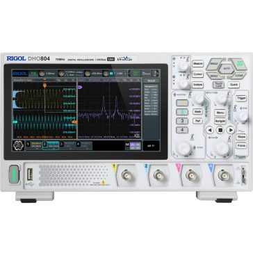 Rigol DHO804 digitális oszcilloszkóp, 70 MHz, 4 csatorna