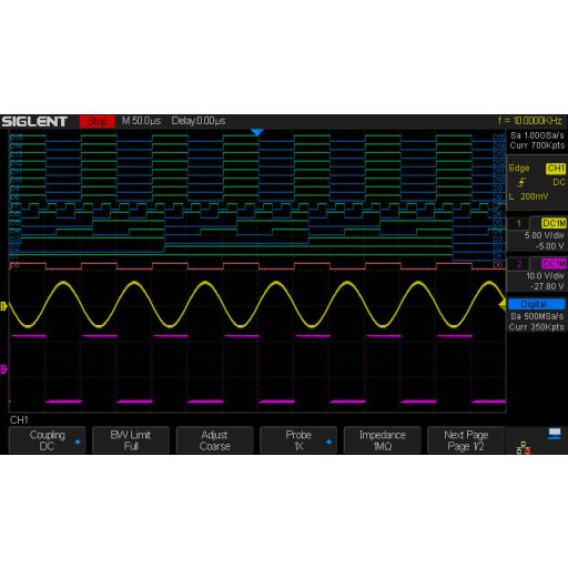 Siglent SLA1016 logikai analizátor modul