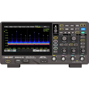   Siglent SDS814X HD digitális oszcilloszkóp, 12bit, 100MHz, 4 csatorna